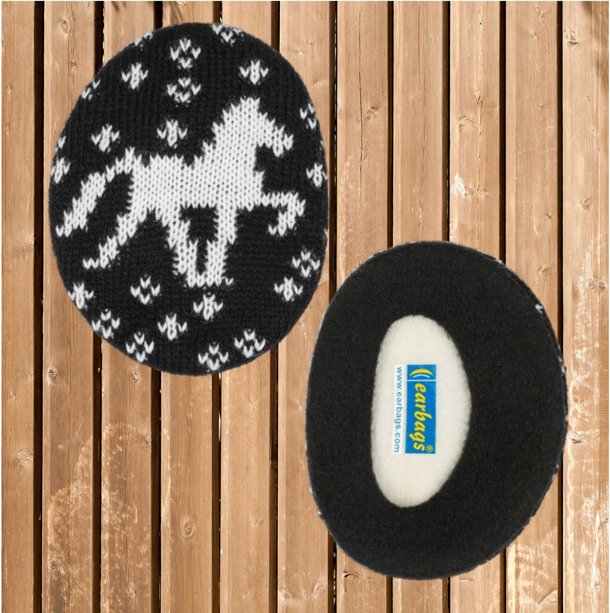 Earbags, Ohrenwärmer, Ohrenschützer, Ohrenschutz, knitted Horse